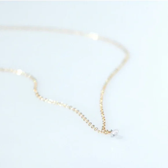 FLASH SALE TODAY ONLY — Catbird Diamond Pinprick Necklace in Yellow Gold - Picture 4 of 9